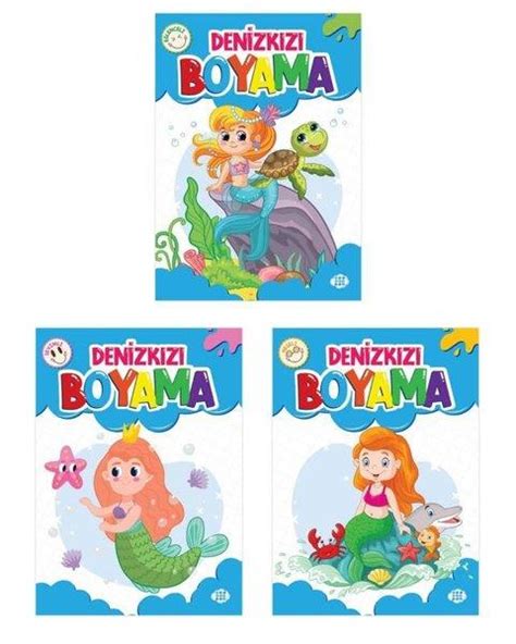 Deniz Kızı Boyama Seti - 3 Kitap Takım (Kolektif)